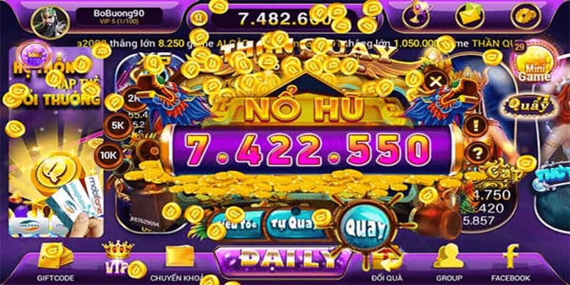 Các tựa game nổi tiếng tại sảnh cược MG nổ hũ.